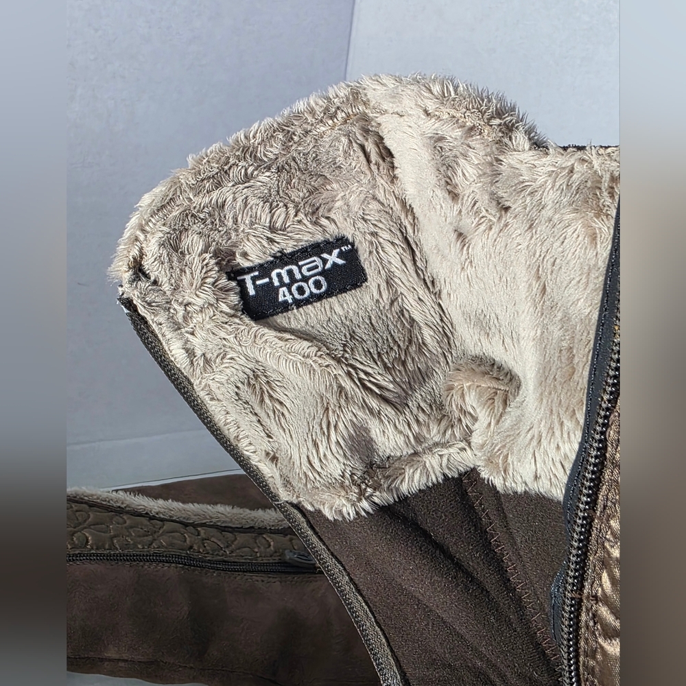 Windriver Waterproof Suede Boots Womans Size 6 Side Zip 400g T-Max Insulation - Picture 7 of 9